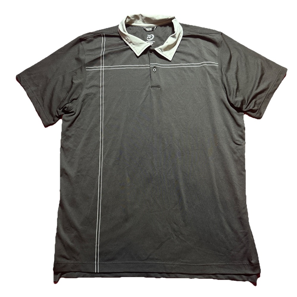 Zero Restriction Tour Series Golf Black XXL Polo Shirt Short Sleeve